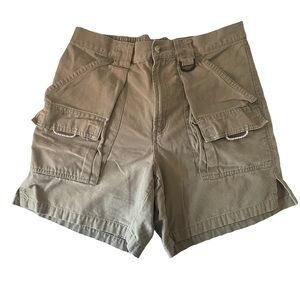Men’s Columbia PFG size Medium khaki shorts-preowned VGUC-pockets